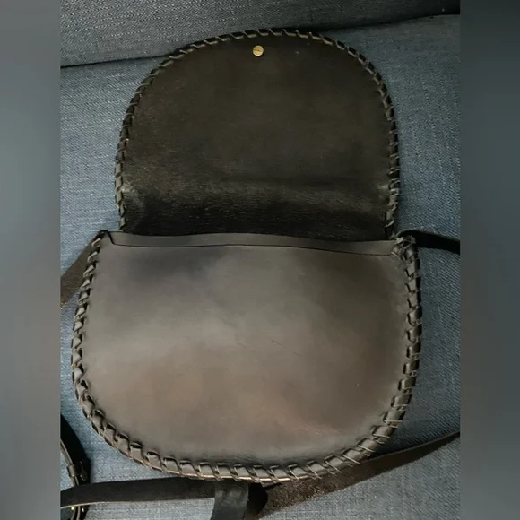 Madewell Black Leather Transport Saddle Crossbody Bag Shoulder Purse - Picture 8 of 16